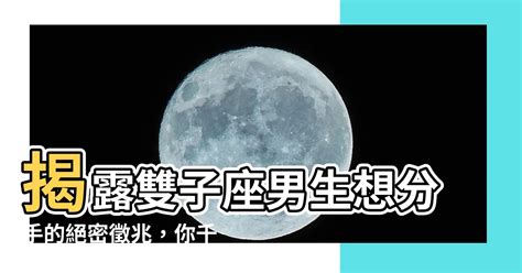 雙子男 分手|雙子男分手原因大公開！挽回攻略完整指南 